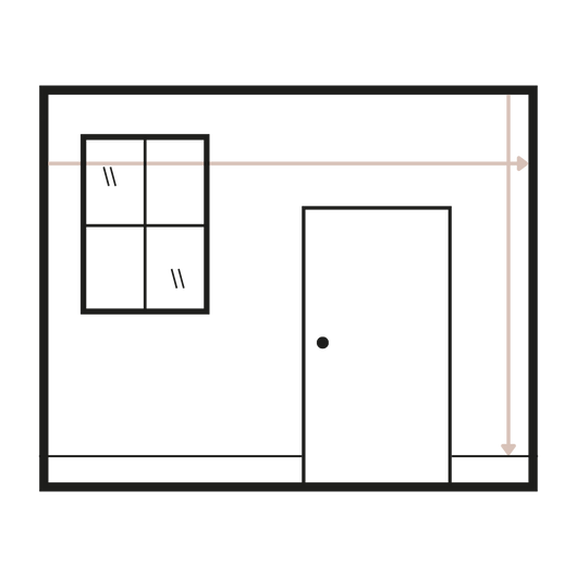 Mur avec ses dimensions