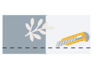 Exacto cutting off the excess backrest